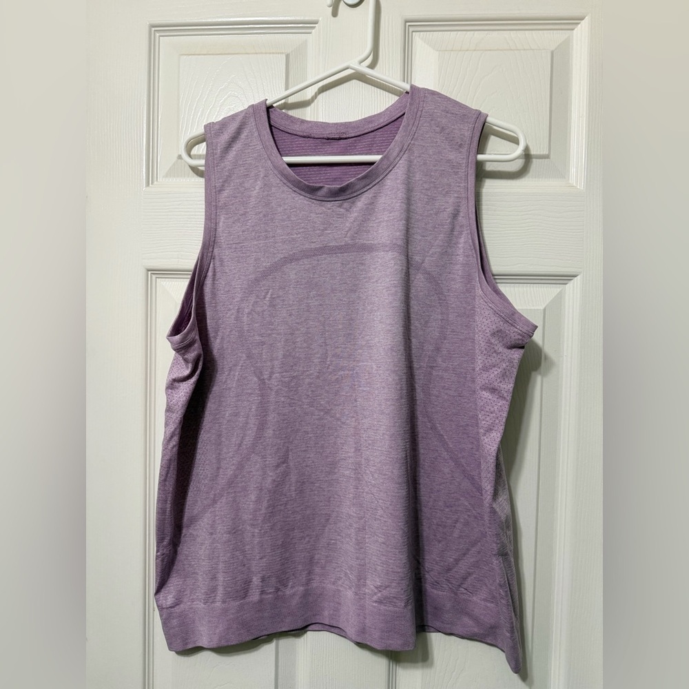 Lululemon swiftly breathe muscle tank top size 12 euc - Picture 1 of 5